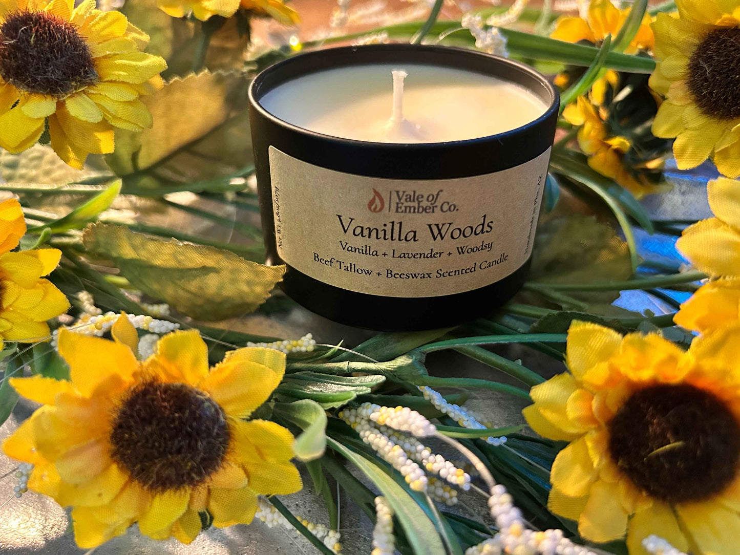 Tallow and Beeswax Scented Candles | Matte Tins