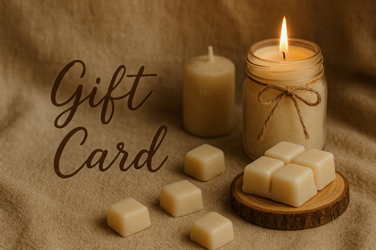 Vale of Ember Co gift card for natural candles, wax melts and more