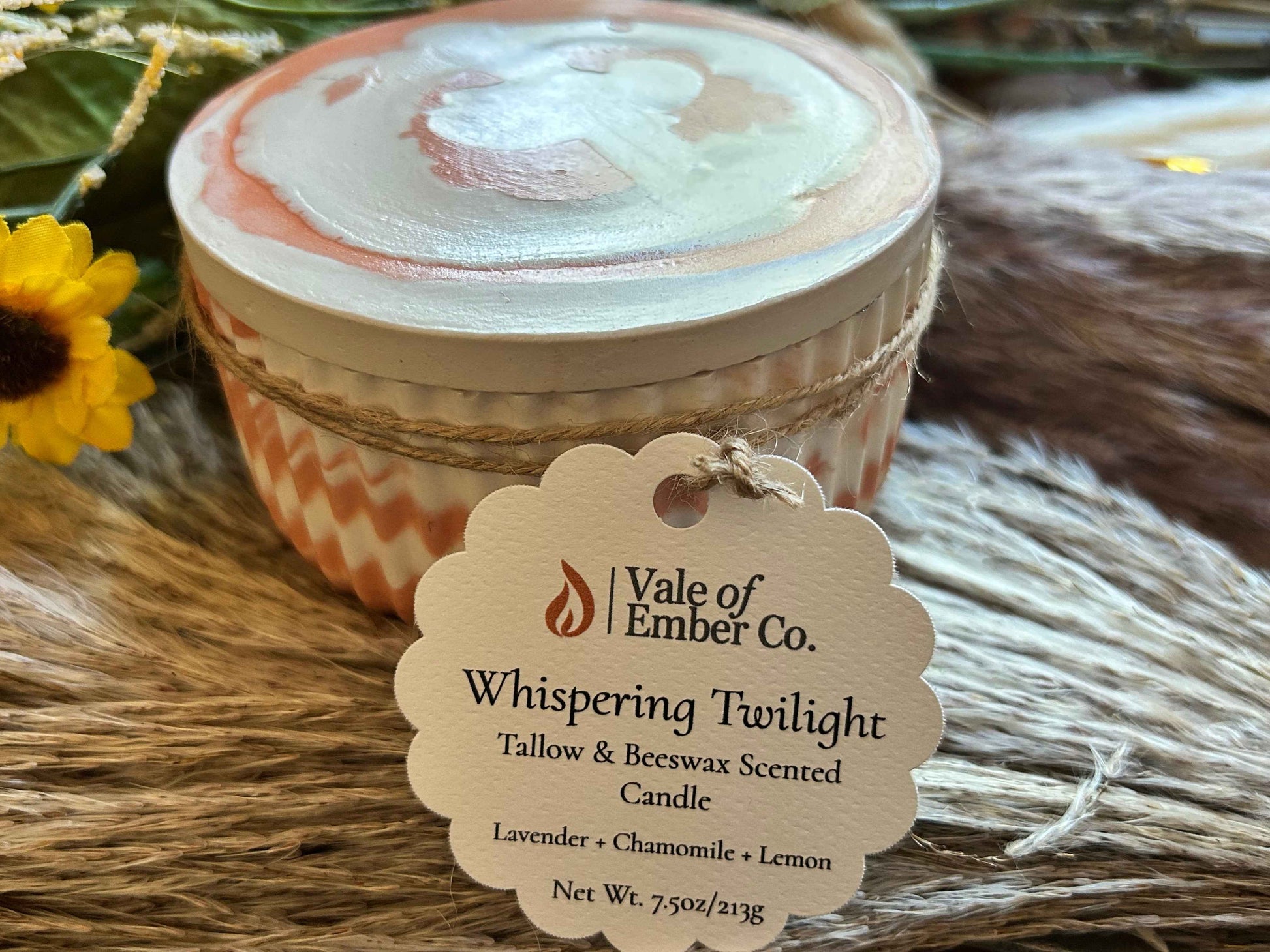 Tallow and Beeswax Concrete Candles - Natural Lighting in Stylish Vessel